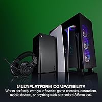 Vista 7 de Turtle Beach Atlas 200 Wired Multiplatform Gaming Headset for Xbox, PlayStation, PC w/ 3.5mm Wired Connection - 50mm Nanoclear Drivers, Flip-to-Mute