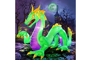 14FT Length Giant Green Halloween Inflatable Dragon