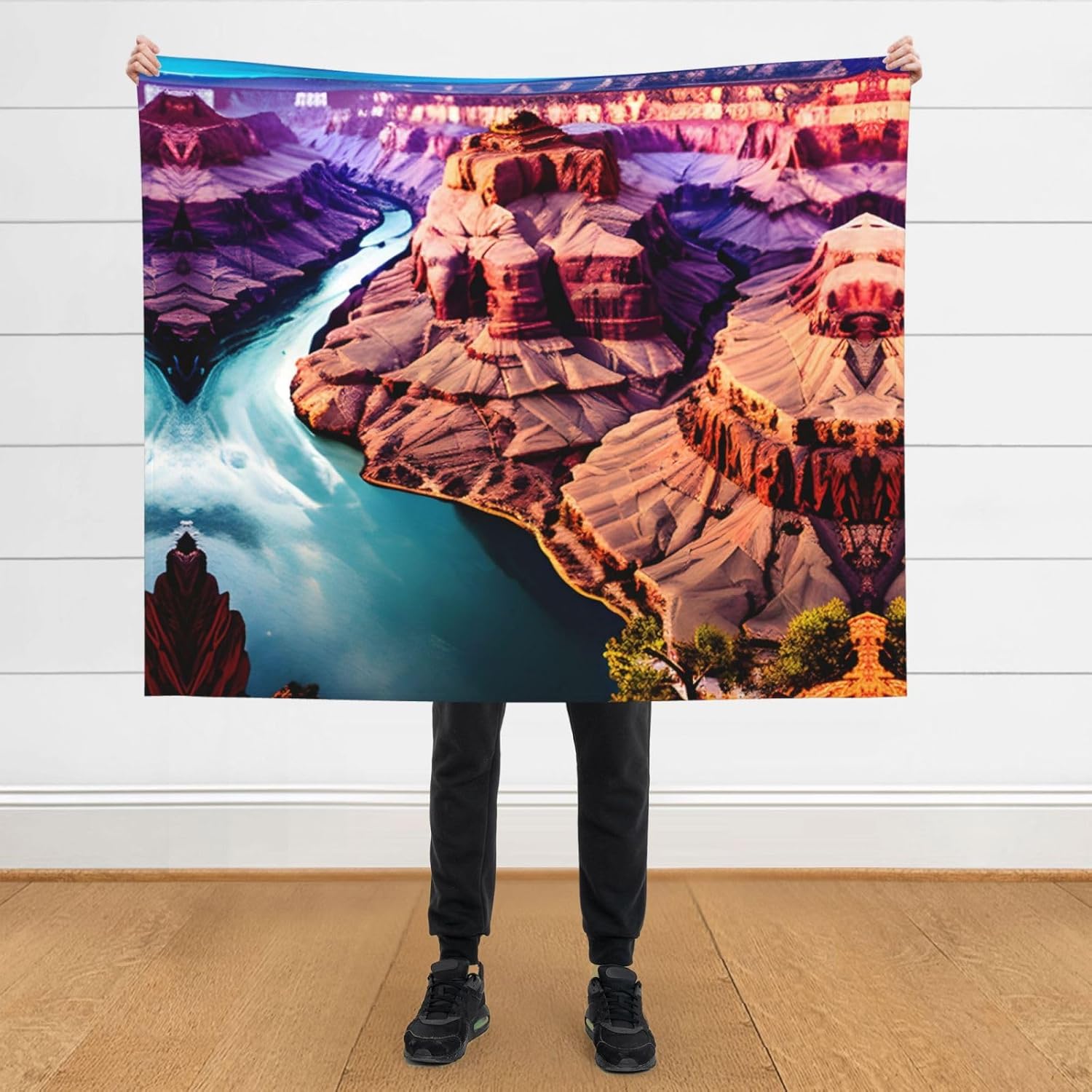 Beauty Grand Canyon Print Cozy Soft Blankets Warm 50x60 in Lightweight Blanket for Camping Travel