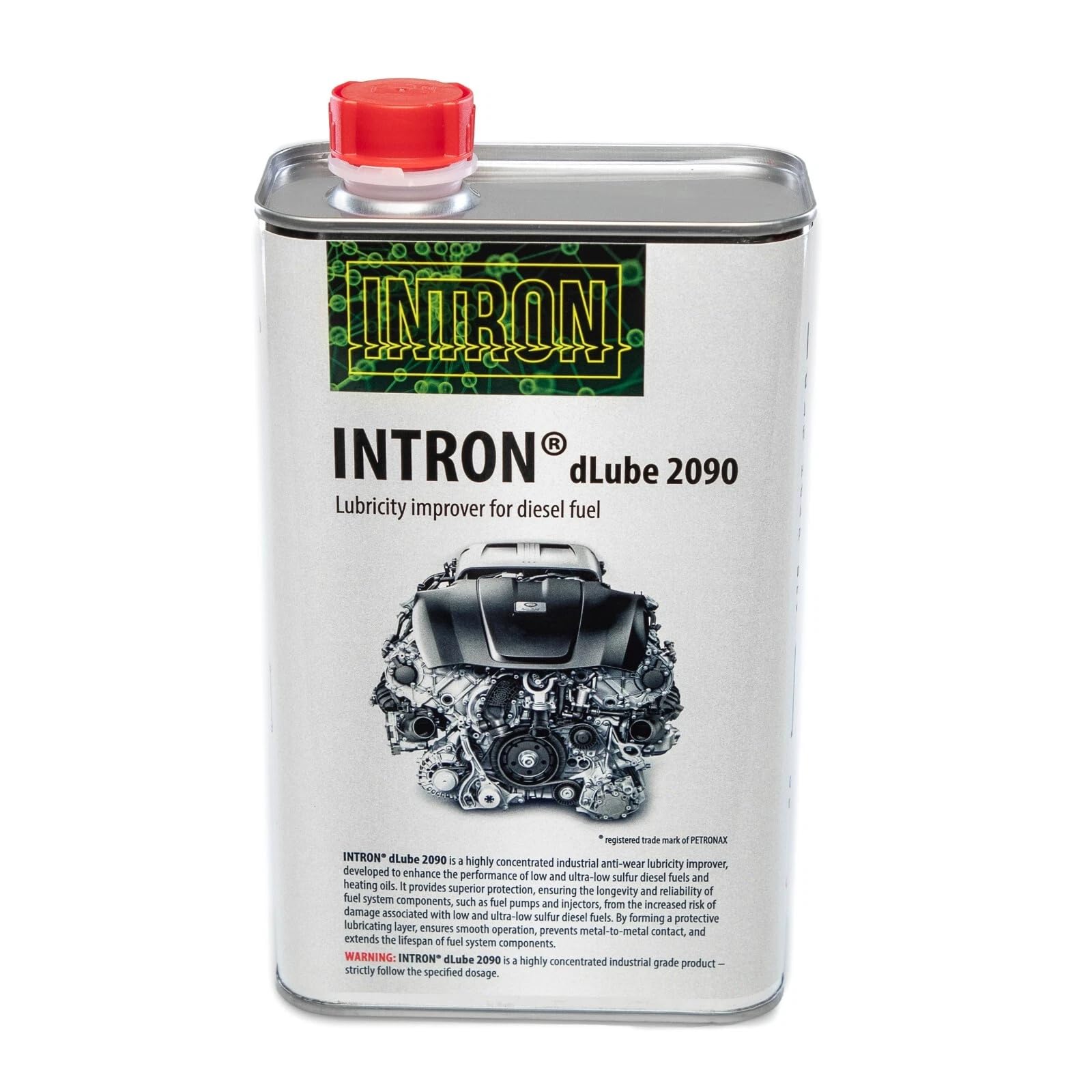 INTRON dLube 2090 Professional Diesel Additive 1000 ml | Refinery Quality | 100% Active Principle Without Solvents | Industrial Standard for Injection Pumps | HFRR Tested | Made in Europe