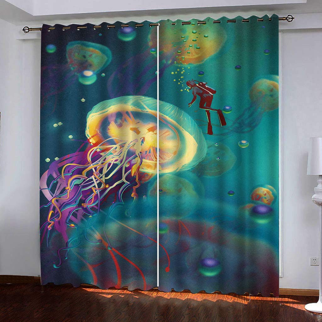 Draperies à oeillets pour décoration de fenêtre moderne dans la chambre ou le salon