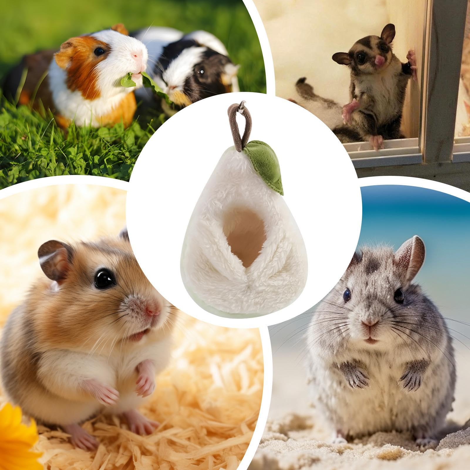 Chinchilla Hängematte Birnenförmiges Plüschtier Zubehör
