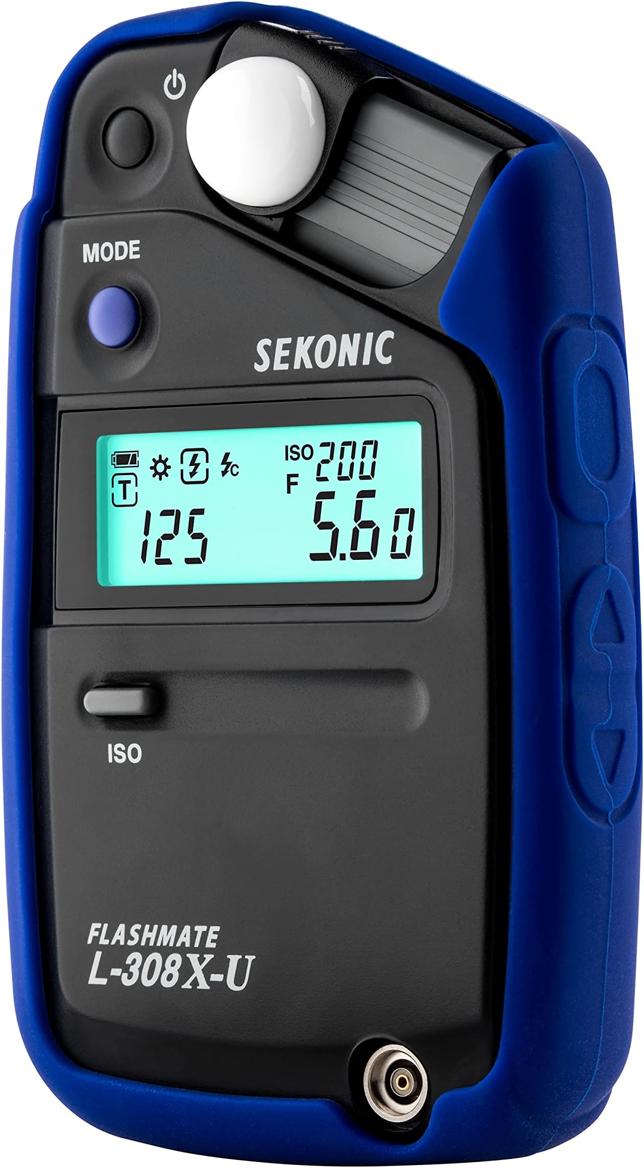 Sekonic Blue Color Grip for L-308X, Protective Rubber Skin Cover with High Visibility Design, Shock-Absorbing Exterior for L-308 Series Light Meters