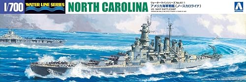 Aoshima Bunka Kyozai 1700 Water Line Series Acorazado azul marino de EE. UU. Modelo 611