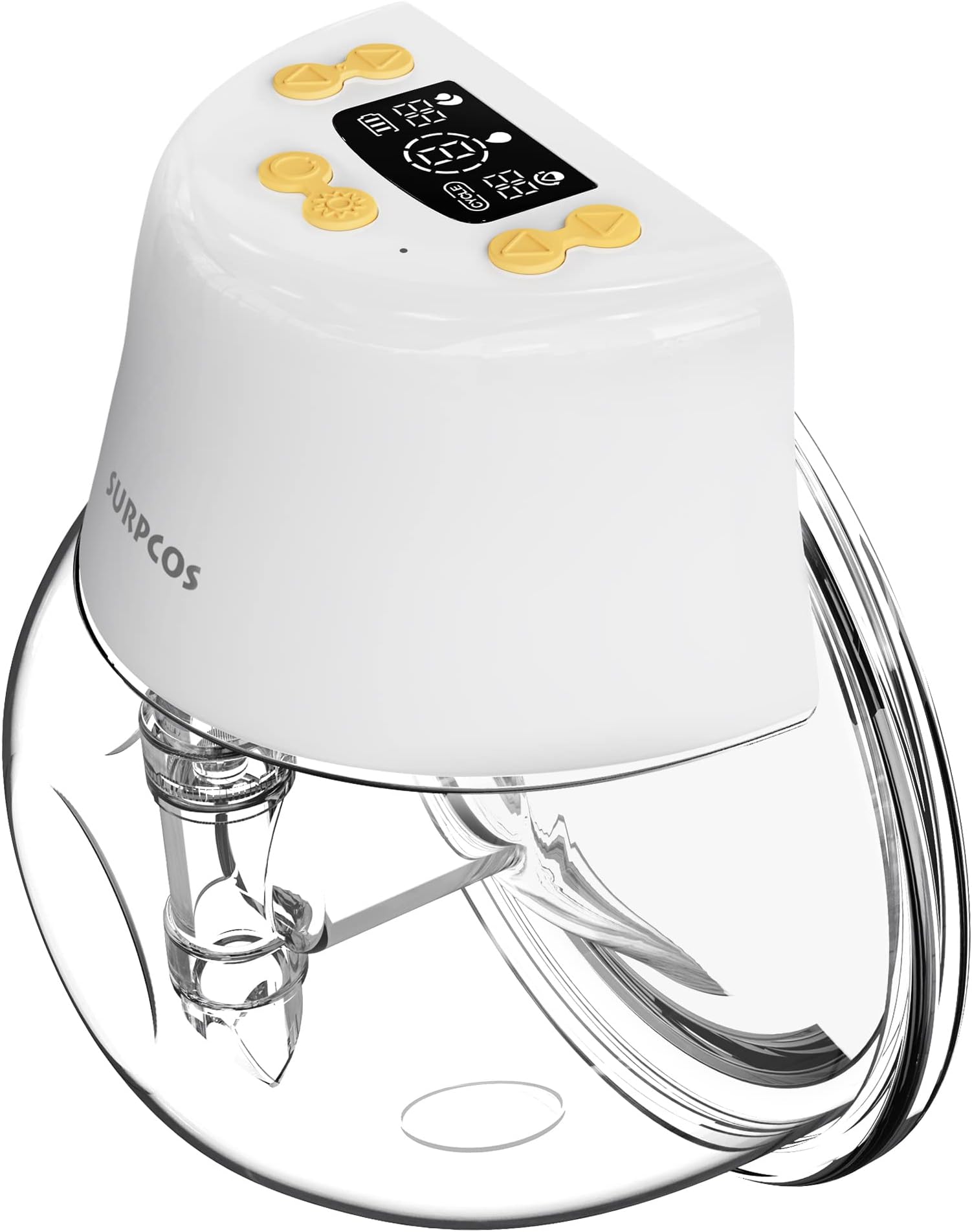 SURPCOS Double Electric Breast Pump, Hospital Grade Breastfeeding Pump with 3 Modes & 9 Levels, Pain Free Rechargeable Portable Milk Pump for Travel