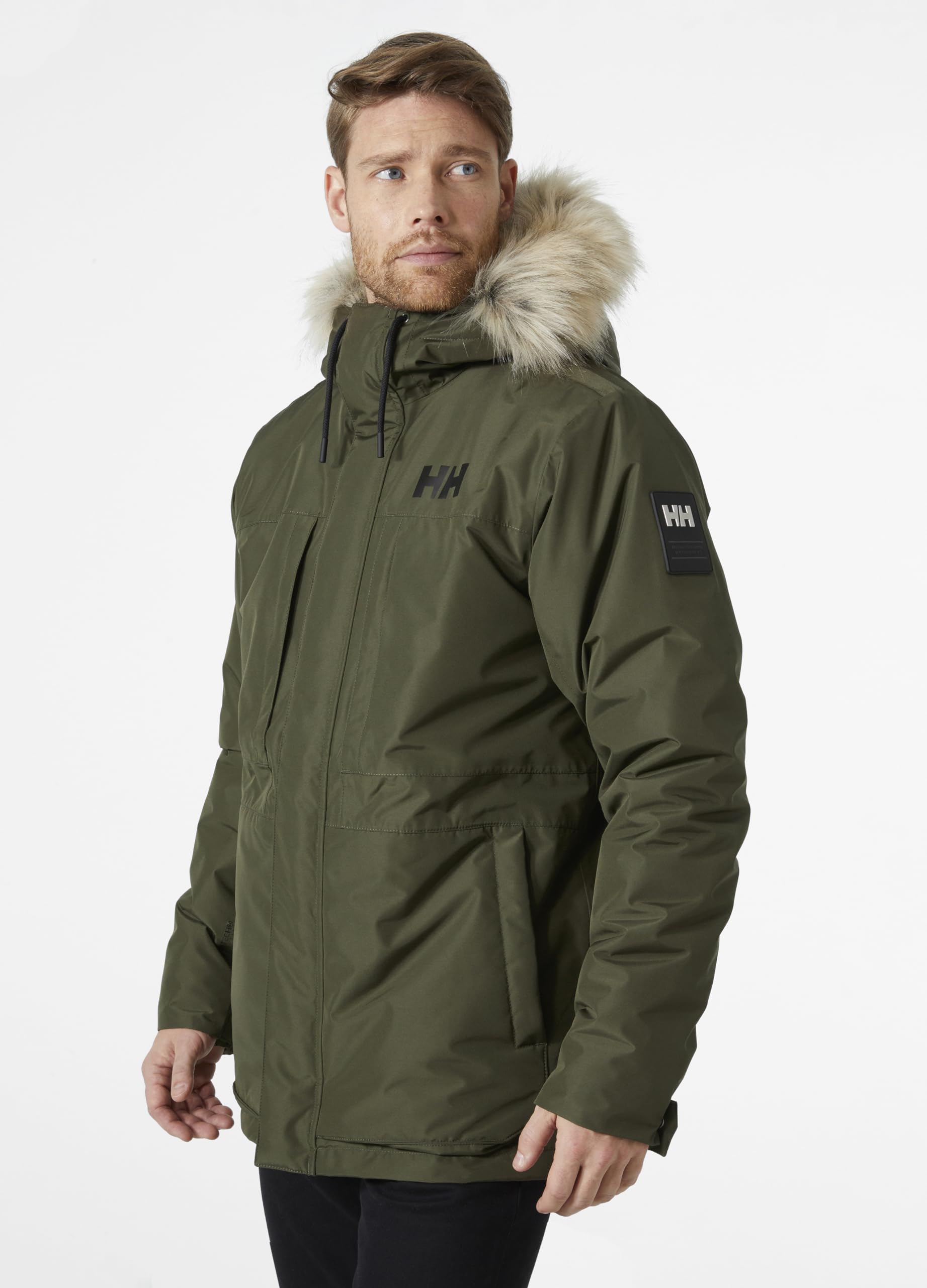 Helly Hansen Mens Coastal 3.0 Parka, Utility Green, S