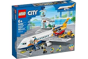 LEGO 60262 City Airport Passenger Airplane: Creative Building Kit for Kids Aged 6+