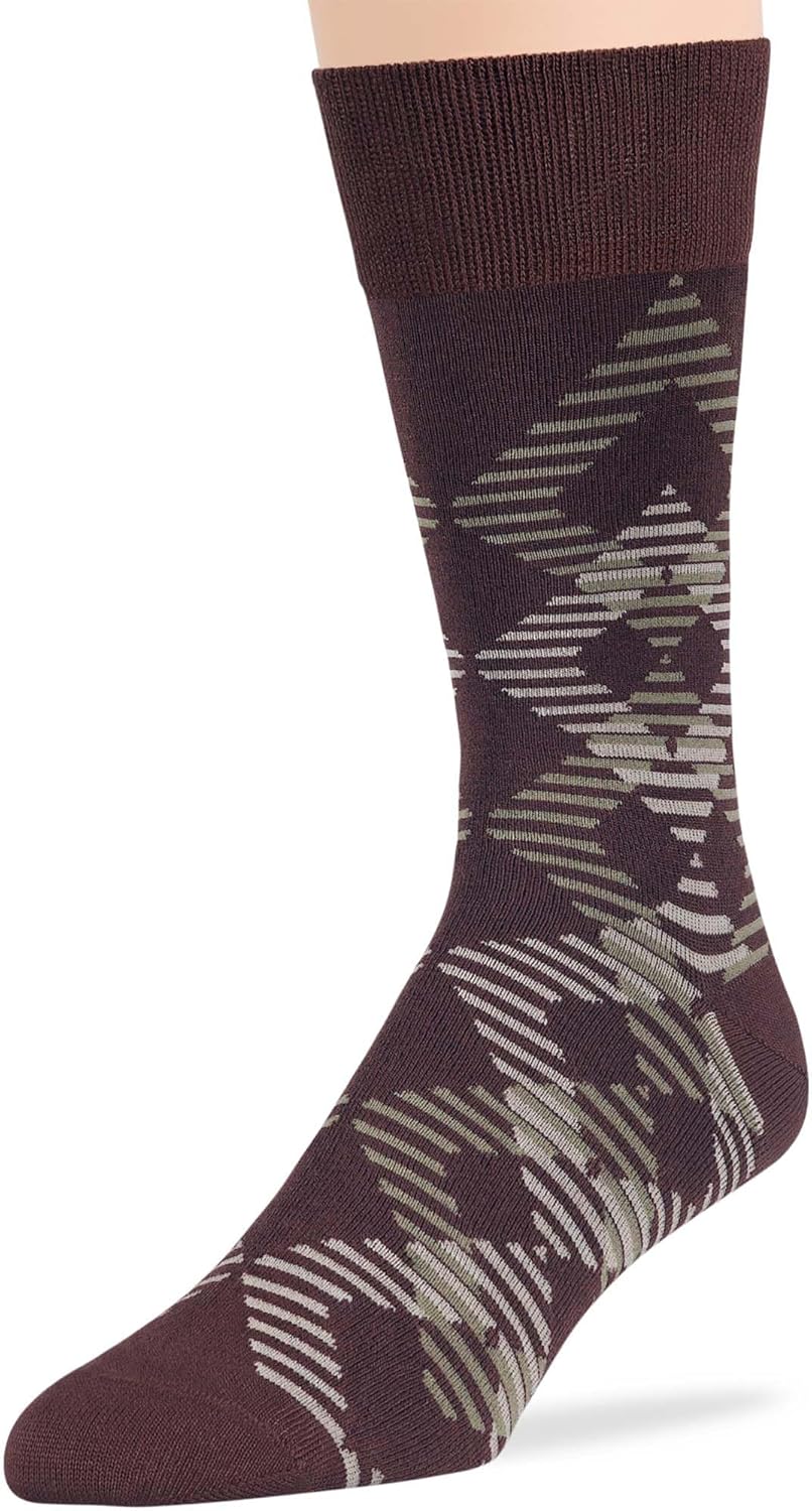 7BigStars Mens Dress Socks – 4 Pack Viscose From Bamboo Crew Fit, Solid or Patterned, Thin Seamless Breathable Business - Image 4