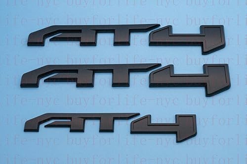 Miniatura 2 de Kit de emblemas de Canyon AT4 V6, 5 unidades, insignia 3D, repuesto para guardabarros trasero Dorr para Canyon 2021-2022 (negro mate rojo)