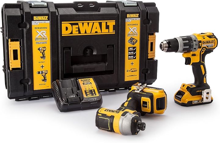 Trapano dewalt 18v kit brushless trapano e l`impatto combinato conducente xr DCK266D2-GB