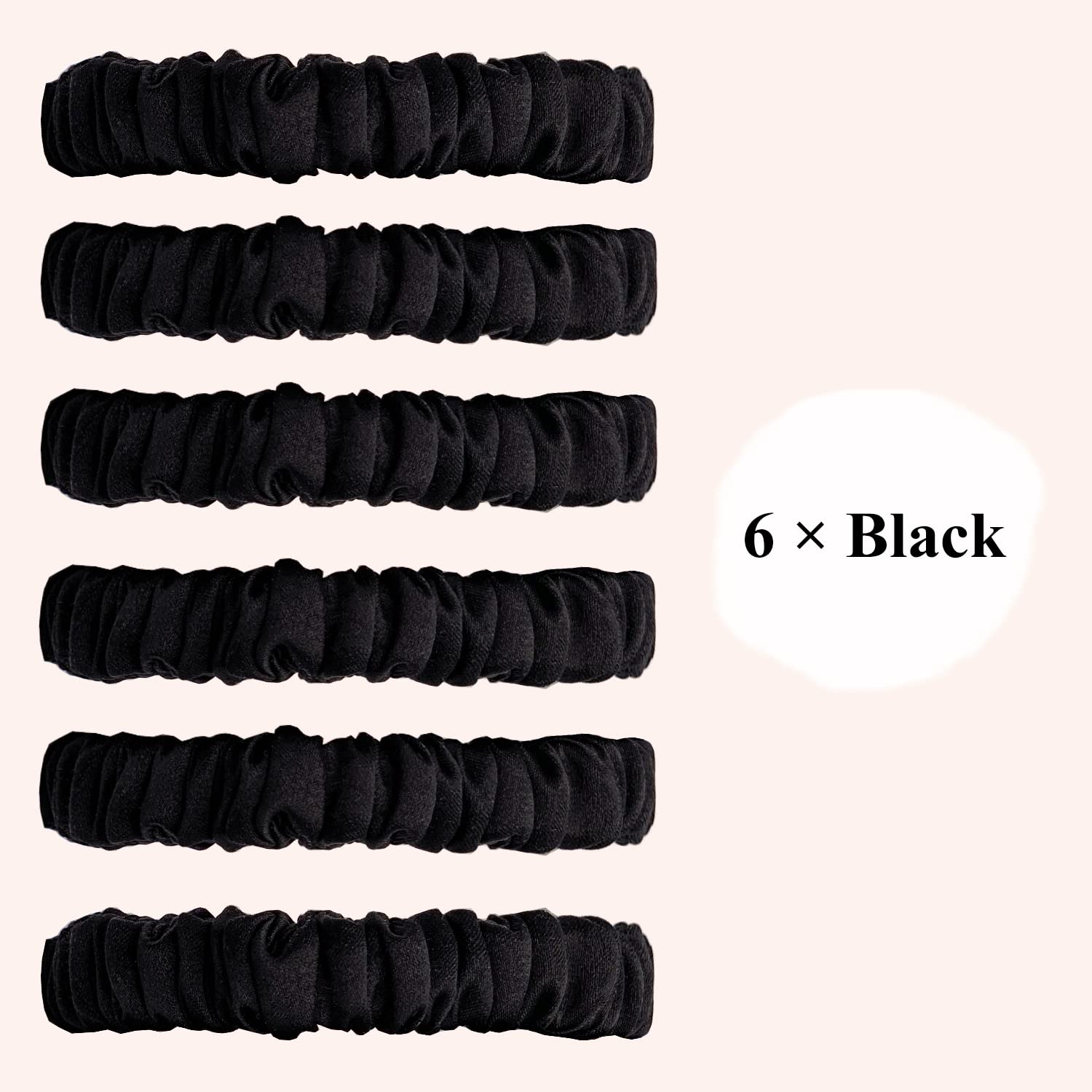 Silk Scrunchies 6 Pack Mulberry No-Slip Gentle Hold for All Hair Types Amazon.com : SUNDAYSILKS™ Luxurious Mulberry Silk Scrunchies  main image 2
