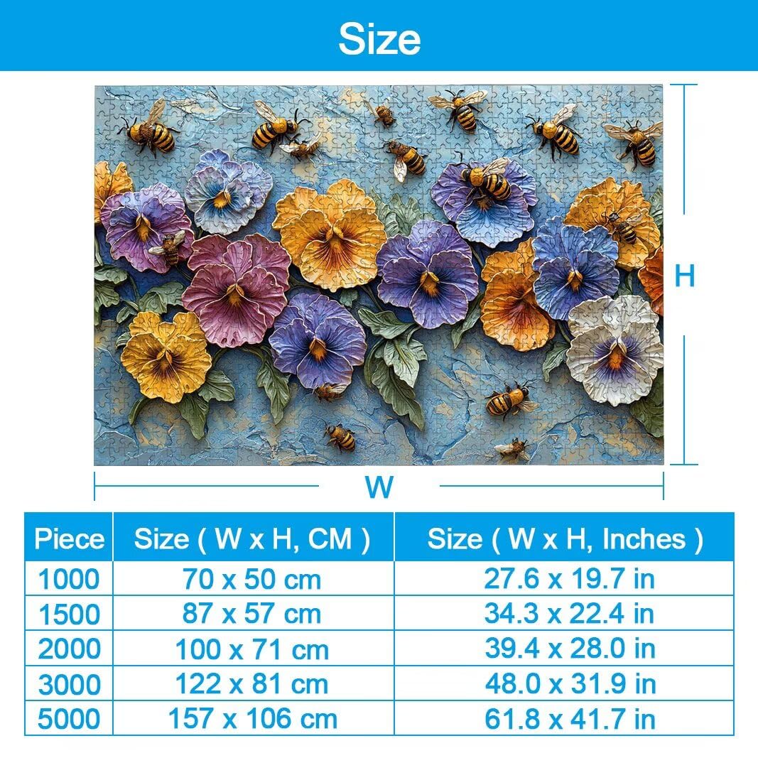 Puzzle 3000 Pièces Adultes, Puzzle 3000 Pieces Fleur, Cadeau Femme -2180