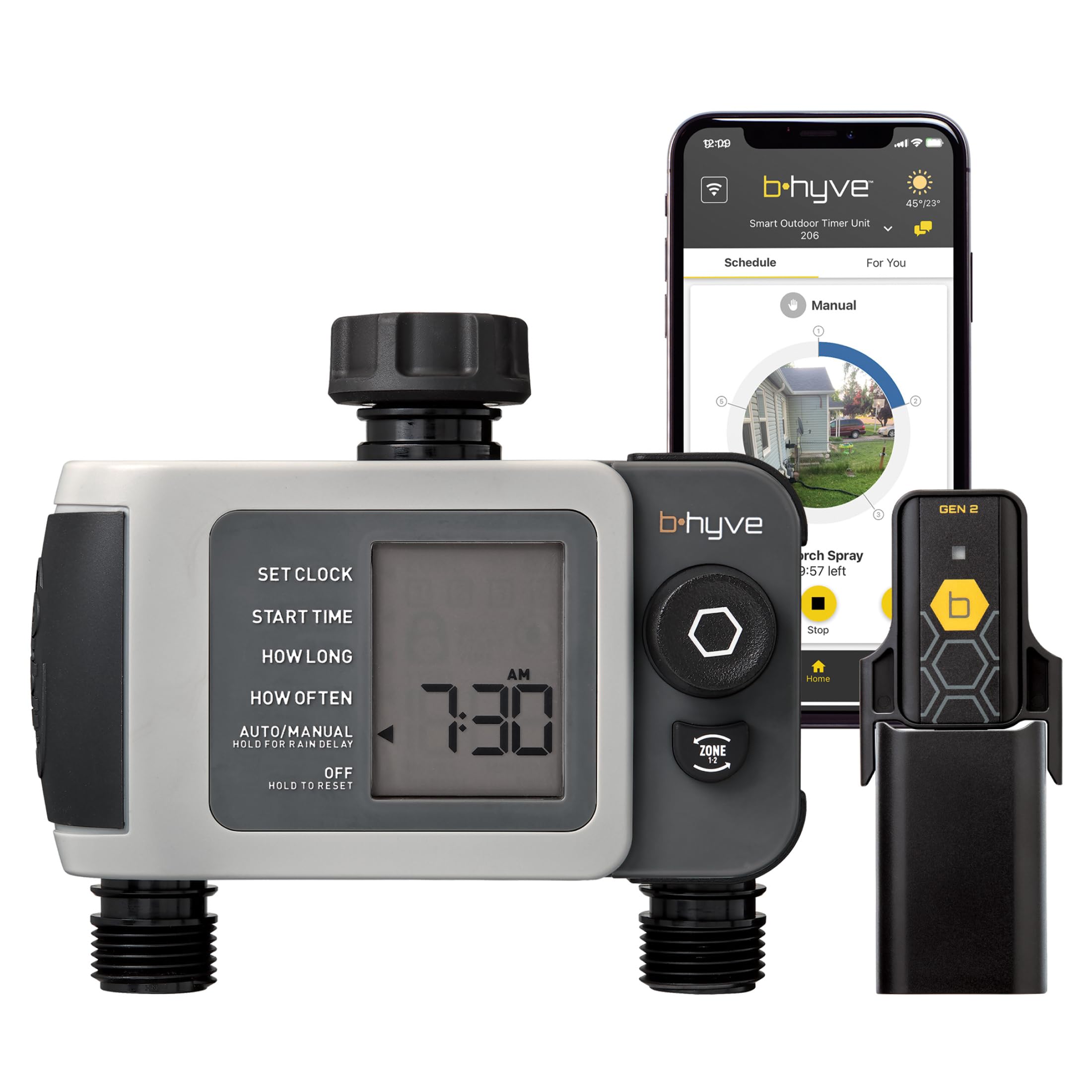 Photo 1 of Orbit 24637 B-hyve XD 2-Port Smart Hose Watering Timer with Wi-Fi Hub