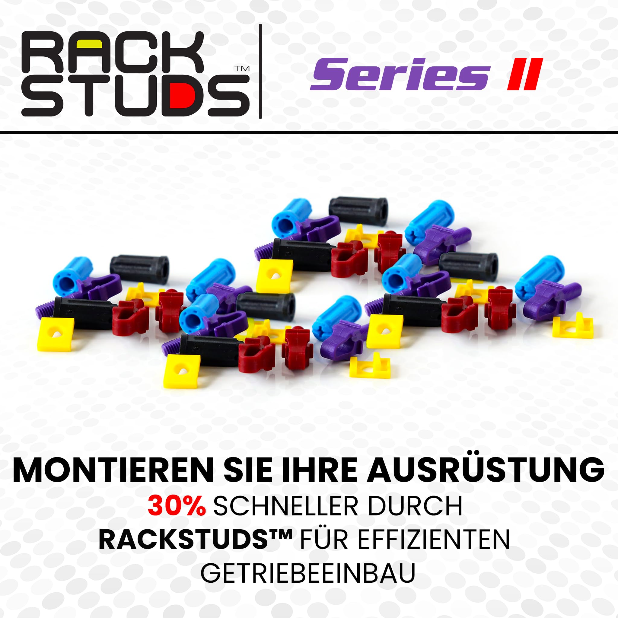 40C Serie II - Server-Rack-Schrauben für 19"-Schienen, perfekter Ersatz für Käfigmuttern - 80 Bolzen; 40 Stück je Größe/Farbe