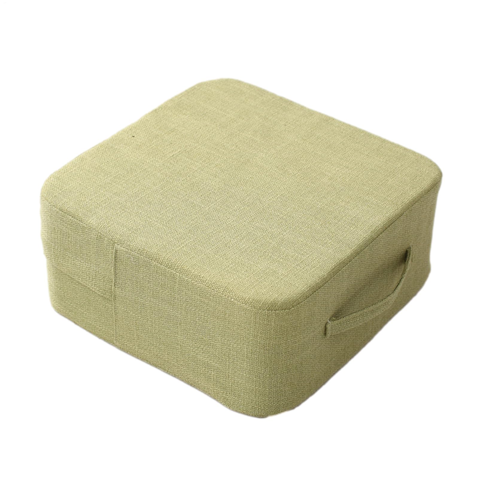 Cuscino per seduta per pavimento Tatami - Tappetino lavabile in lino di | cotone, tappetino per meditazione | Tappetino per esercizi di yoga portatile per seduta comoda, cuscino per seduta comoda, in