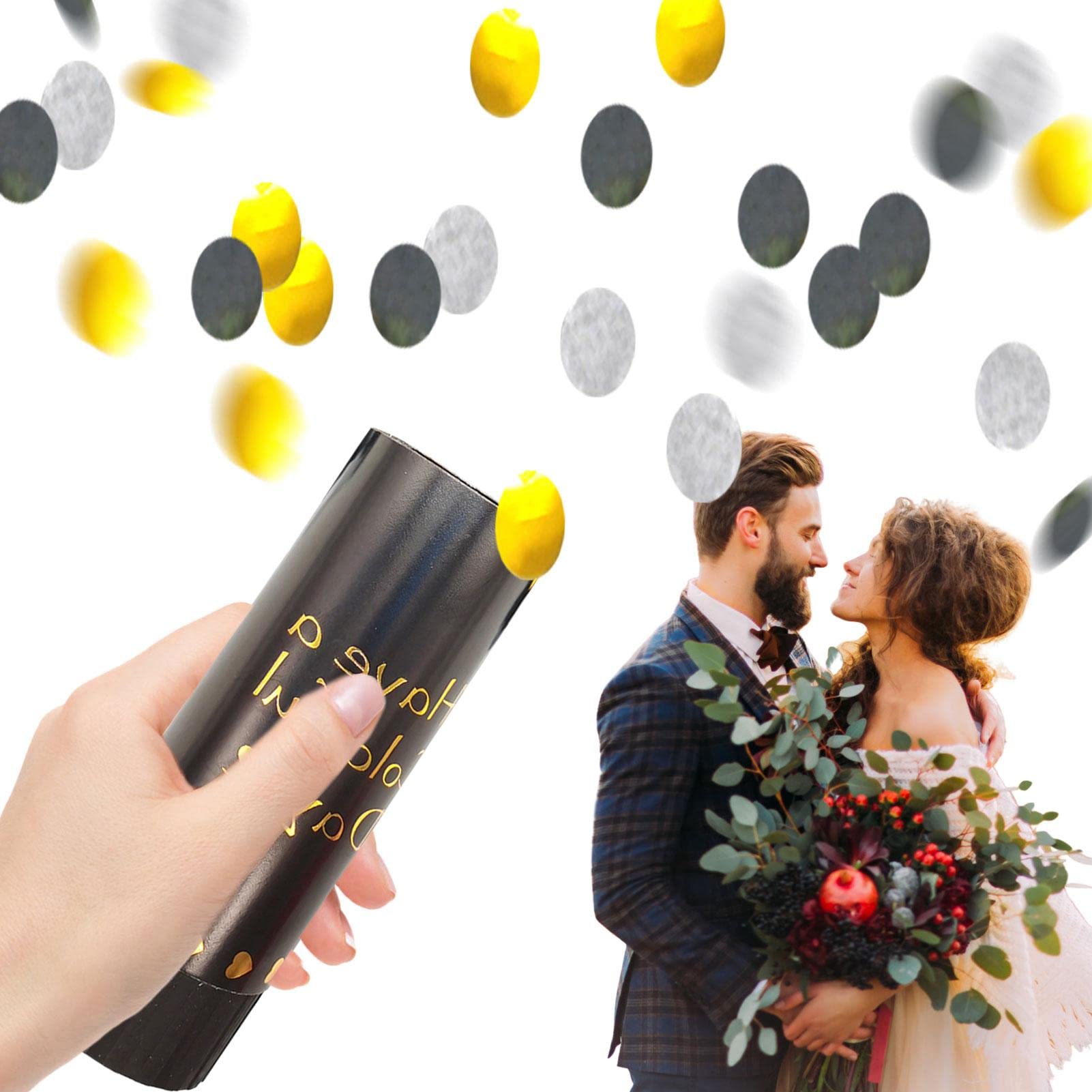 Buy Xiaocao Gender Reveal Poppers Confetti Launcher,Small Confetti