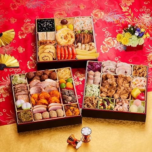 株式会社ナカノモードエンタープライズ [12/29-12/31お届け] 「板前魂の飛翔」特大八.五寸 和洋中華風三段重おせち(5人前)