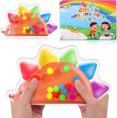 Ainiv Juguetes de clasificación de color, juguetes sensoriales para niños pequeños, juguete educativo a juego de colores para autismo y habilidades