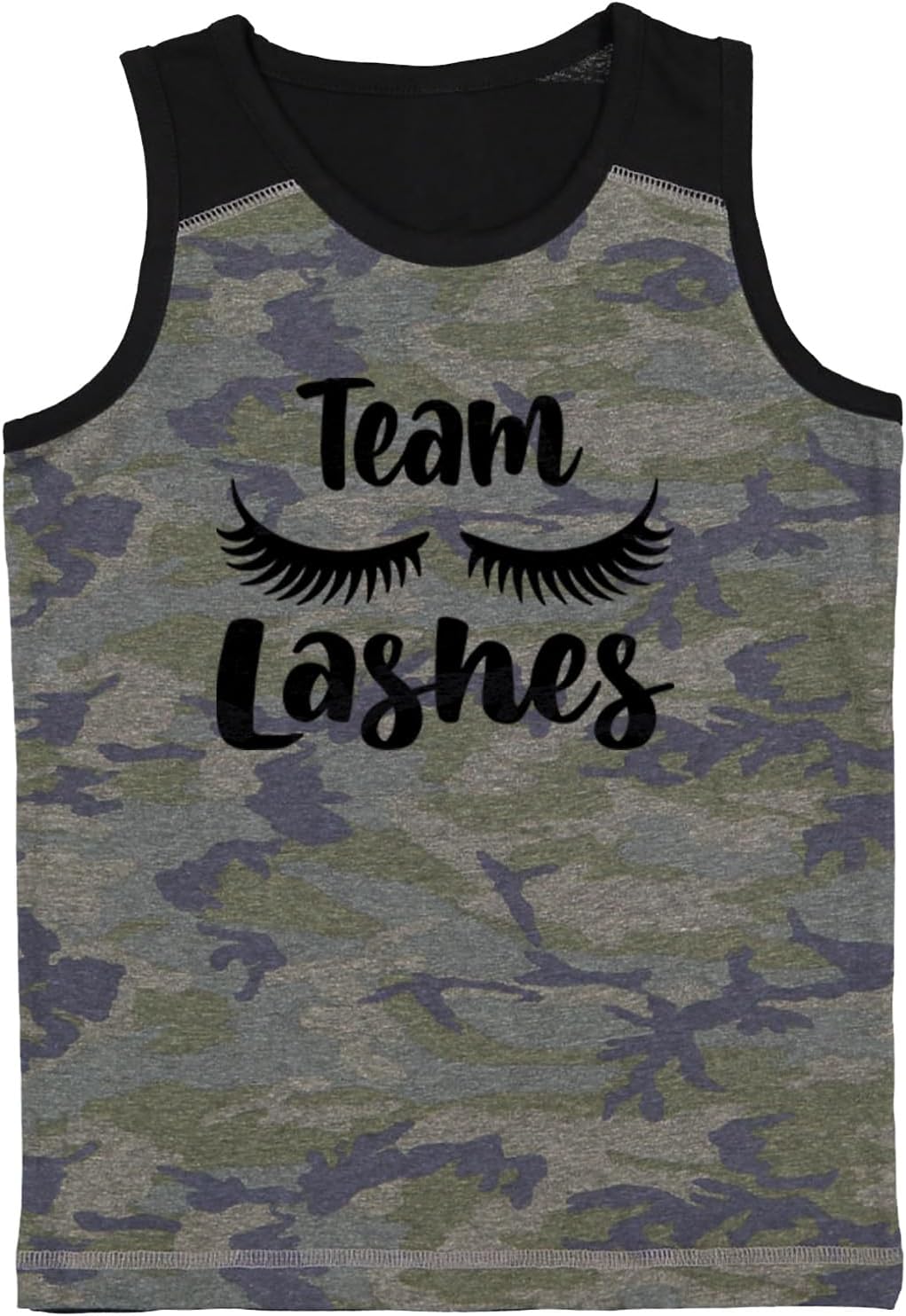 Tcombo Team Lashes - Girl Gender Reveal Youth Contrast Back Tank Top
