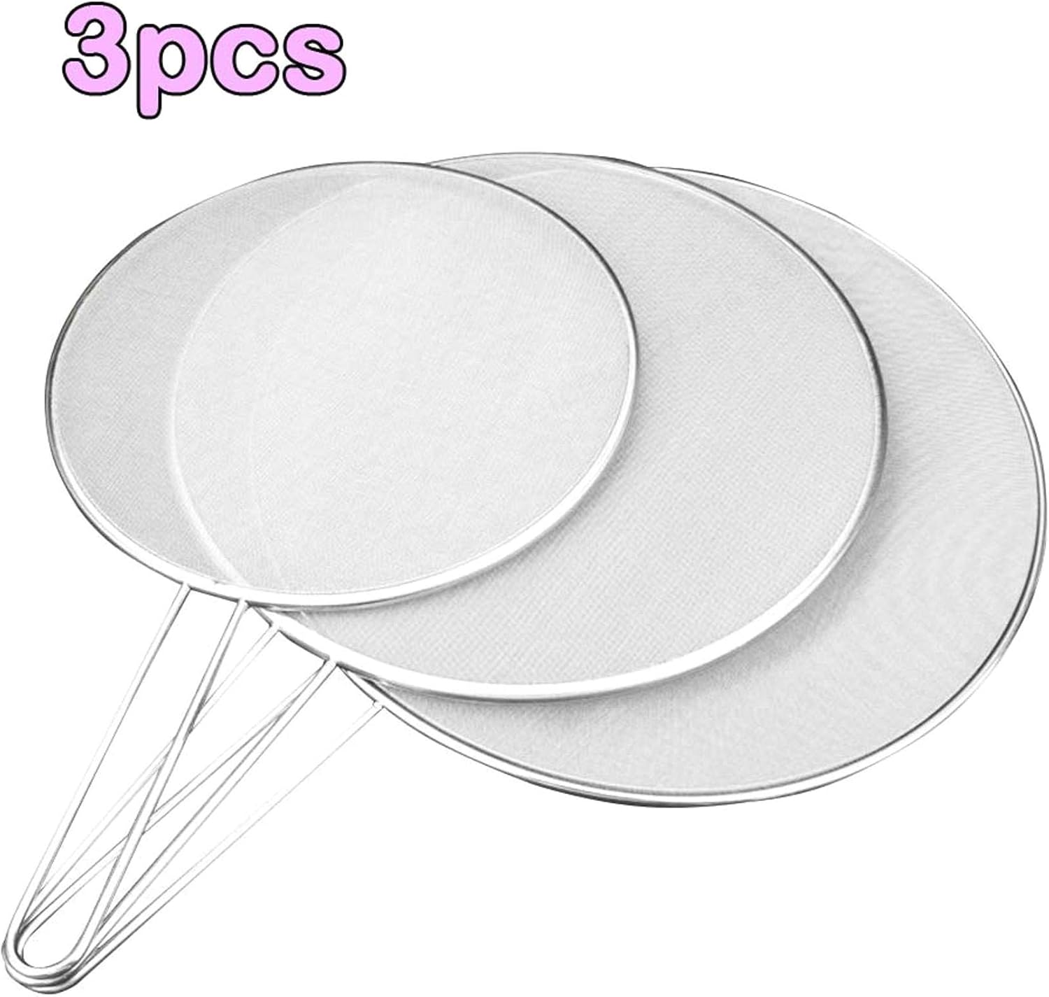 Schermo splatter per padella da 13 pollici con manico pieghevole