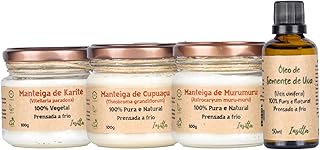 Kit 03 Manteigas, Karité, Murumuru, Cupuaçu + 01 Óleo de Semente de Uva