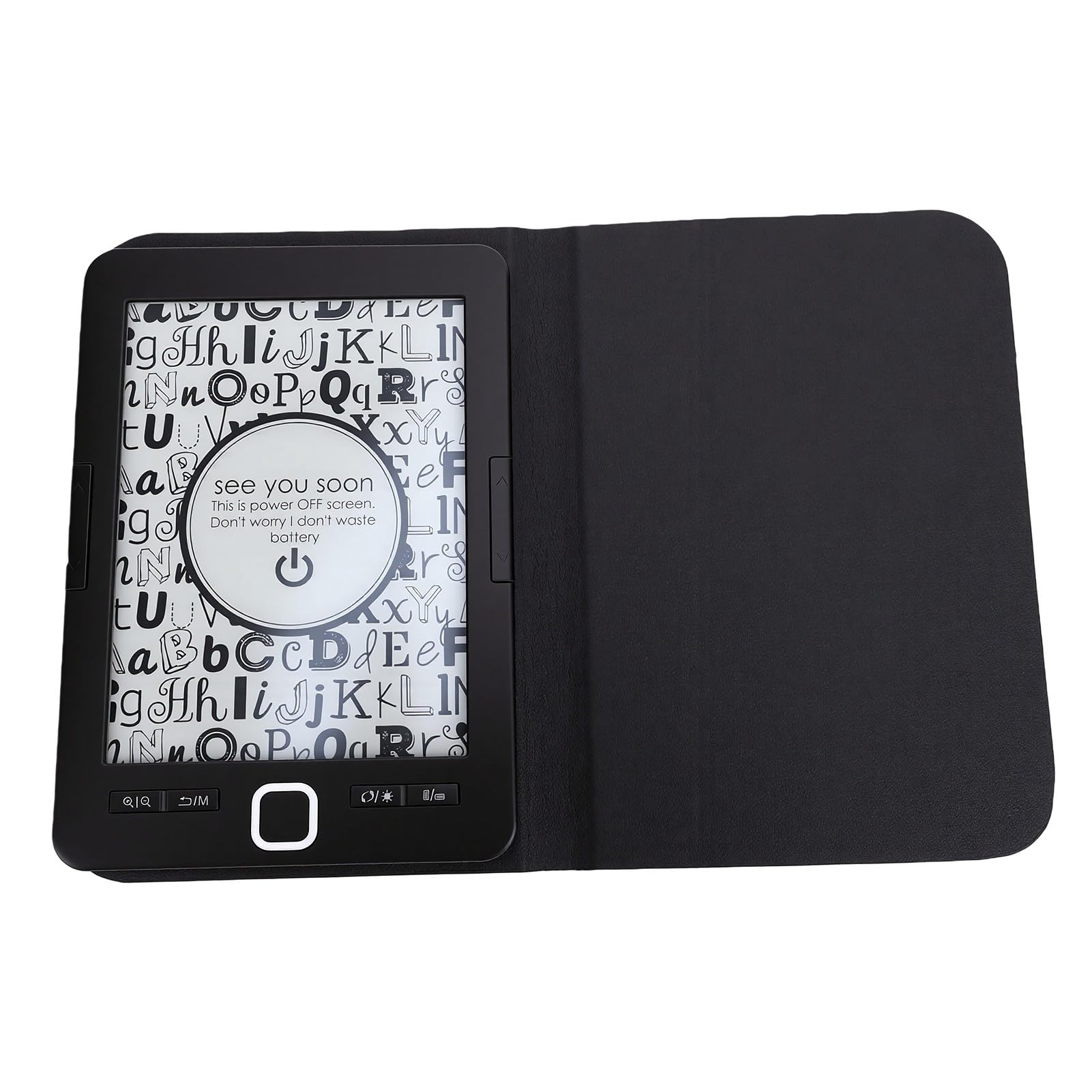Fockety Lettore Di Ebook Da 6 Pollici Con Schermo A Inchiostro Elettronico, Memoria Integrata Da 16 Gb, Luce Frontale A Luminosità Regolabile E Strumenti Di Annotazione; Dispositivo