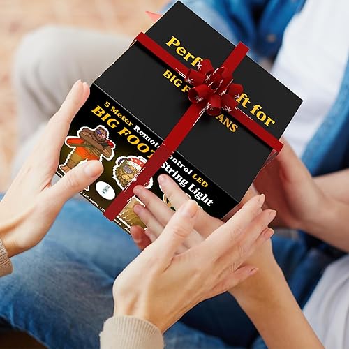 Miniatura 3 de Sasquatch - Tira de luces, regalos Sasquatch para hombres y mujeres, luces operadas por USB de 16.5 pies con control remoto y temporizador, luces de