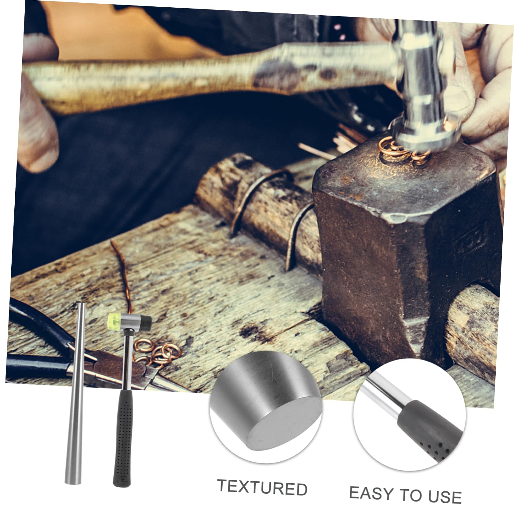 Artibetter Herramienta de Corrección Ajustador de Tamaño para Anillos para Anillos de Acero Inoxidable Accesorio Práctico para Mantenimiento de Joyería