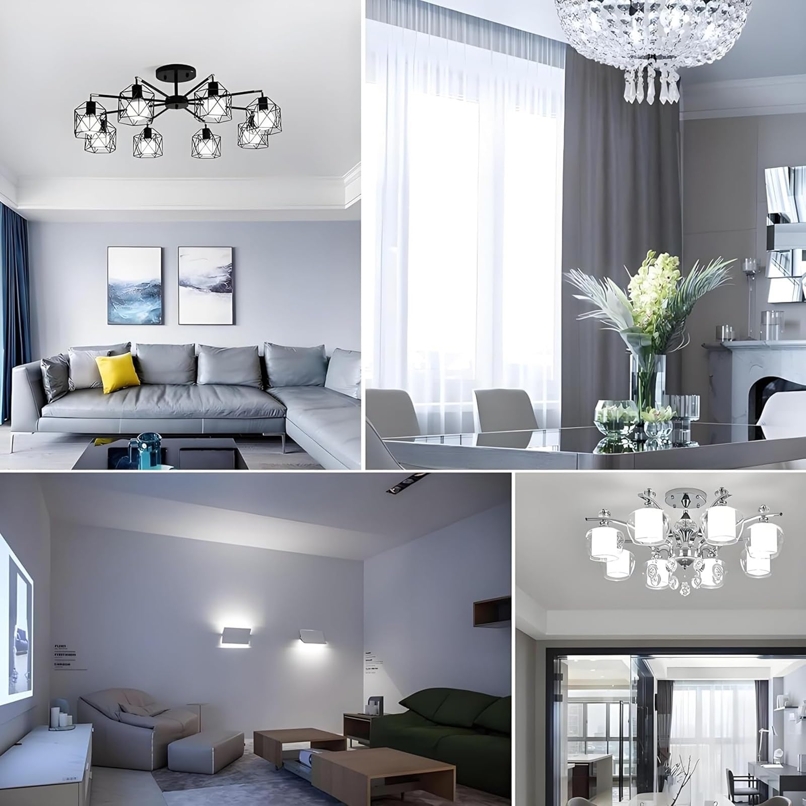 Lampadina LED E14 12W Luce Calda 3000K 1200LM Non Dimmabile Senza Sfarfallio Equivalente 120W Attacco SES Piccolo Edison Per Lampadario Parete Soffitto Tavolo(6 Pack)