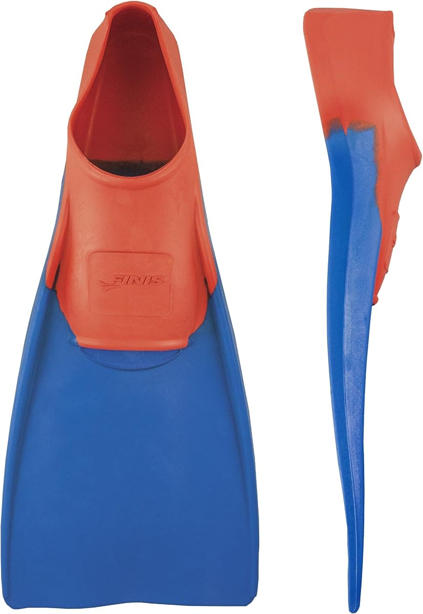 Long Floating Swim Fins - Adult Training Fins - Improves Kick Technique & Body Position
