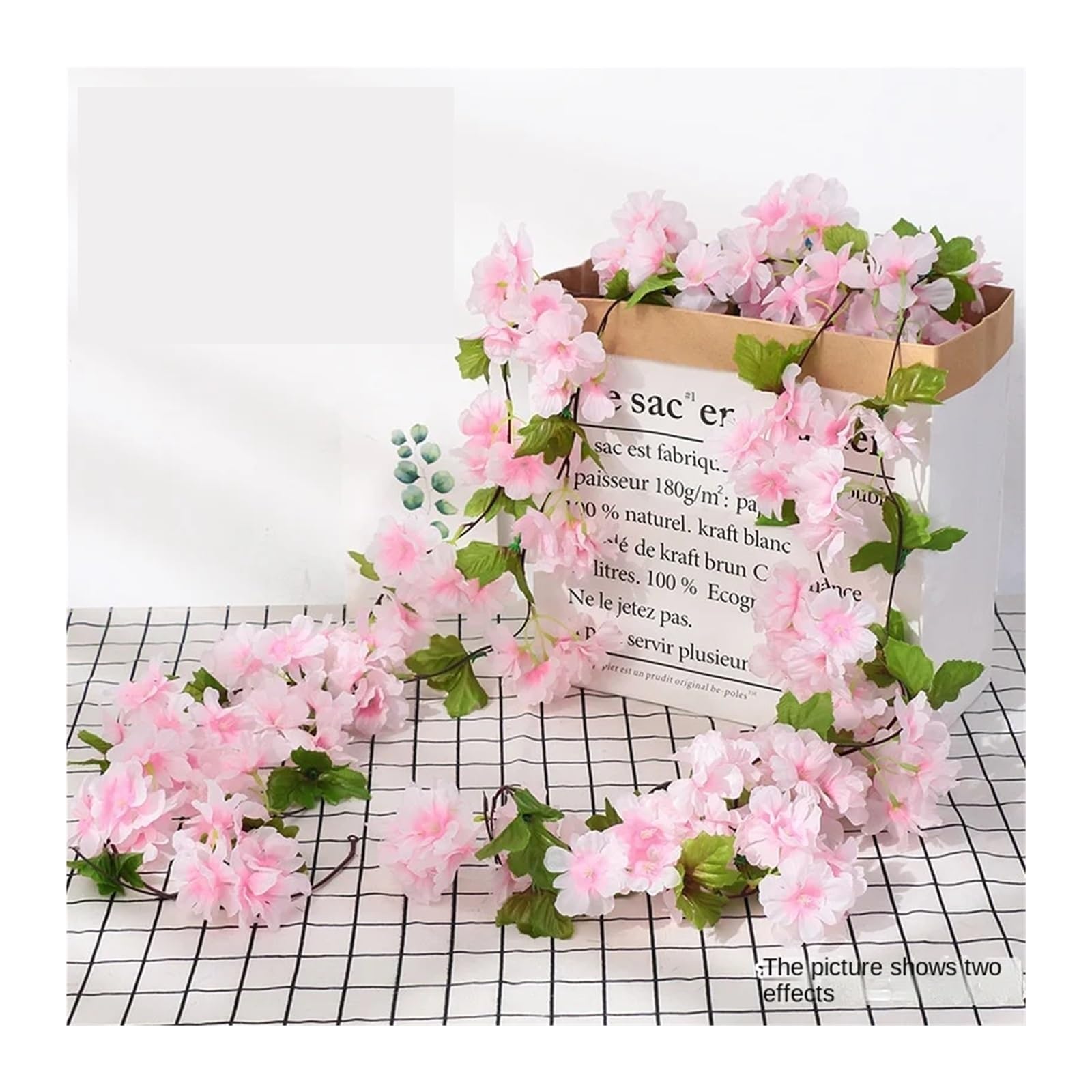 MNUvxzaewf 7ft 2m Foliage Outdoor Home Trailing Flower Hanging Wall Decor(Length 230cm 13)