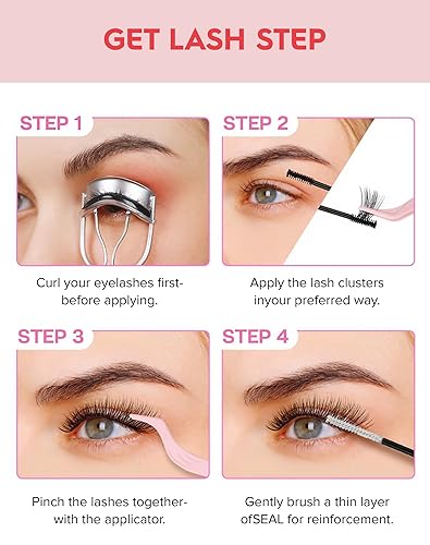 Miniatura 7 de Extensiones de pestañas individuales de ojo de gato, pestañas naturales en racimo de 0.354-0.591 in, extensión de pestañas para bricolaje, rizo C, 7