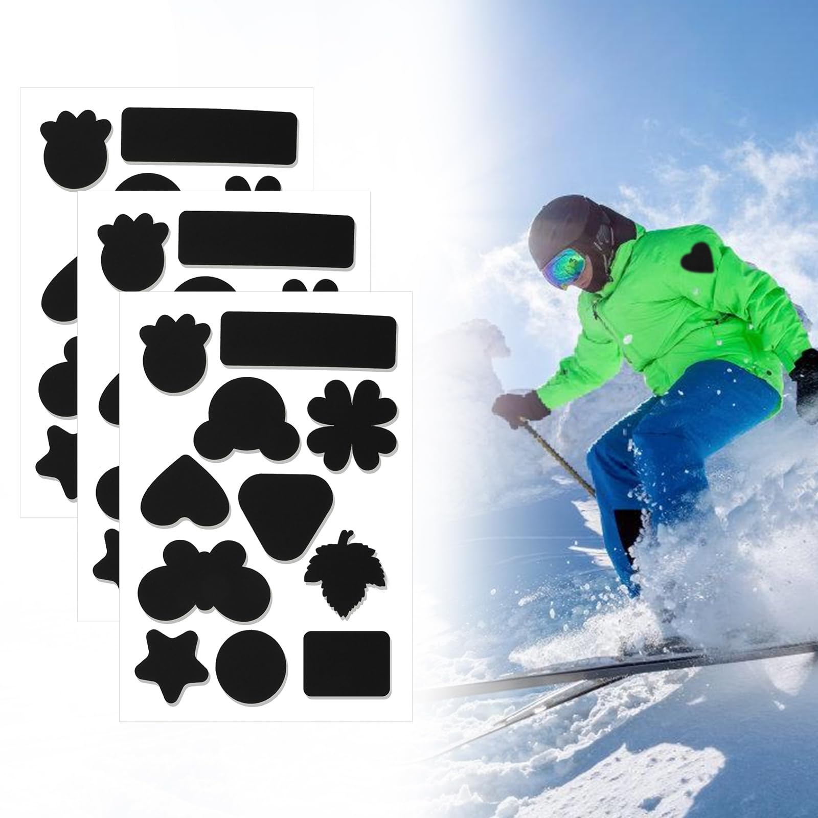 Patchs Adhésifs Skystuff - Lot De 96 Pour Réparer Vêtements Et Tentes
