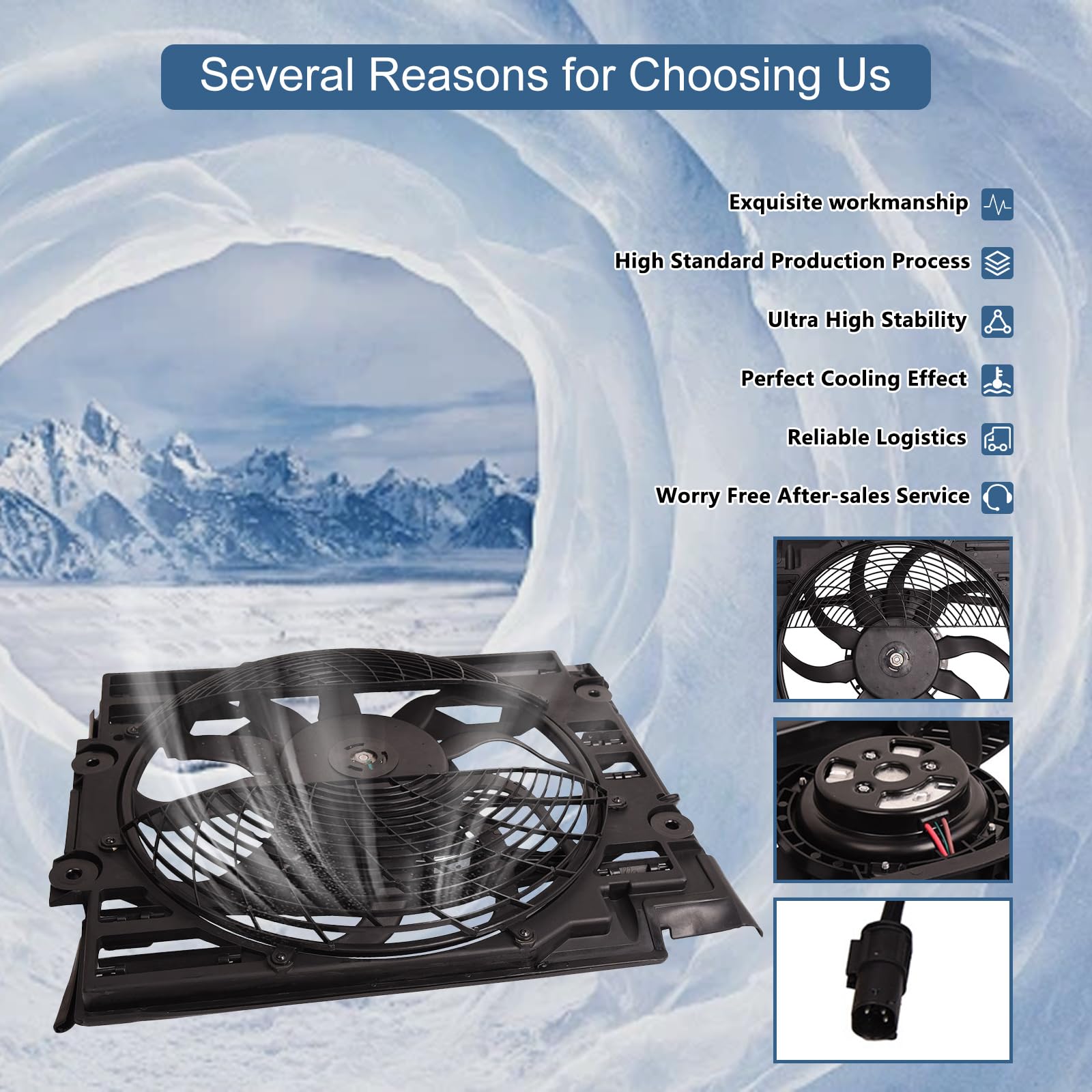 Amazon.com: Topaz 64546921395 A/C Condenser Cooling Fan