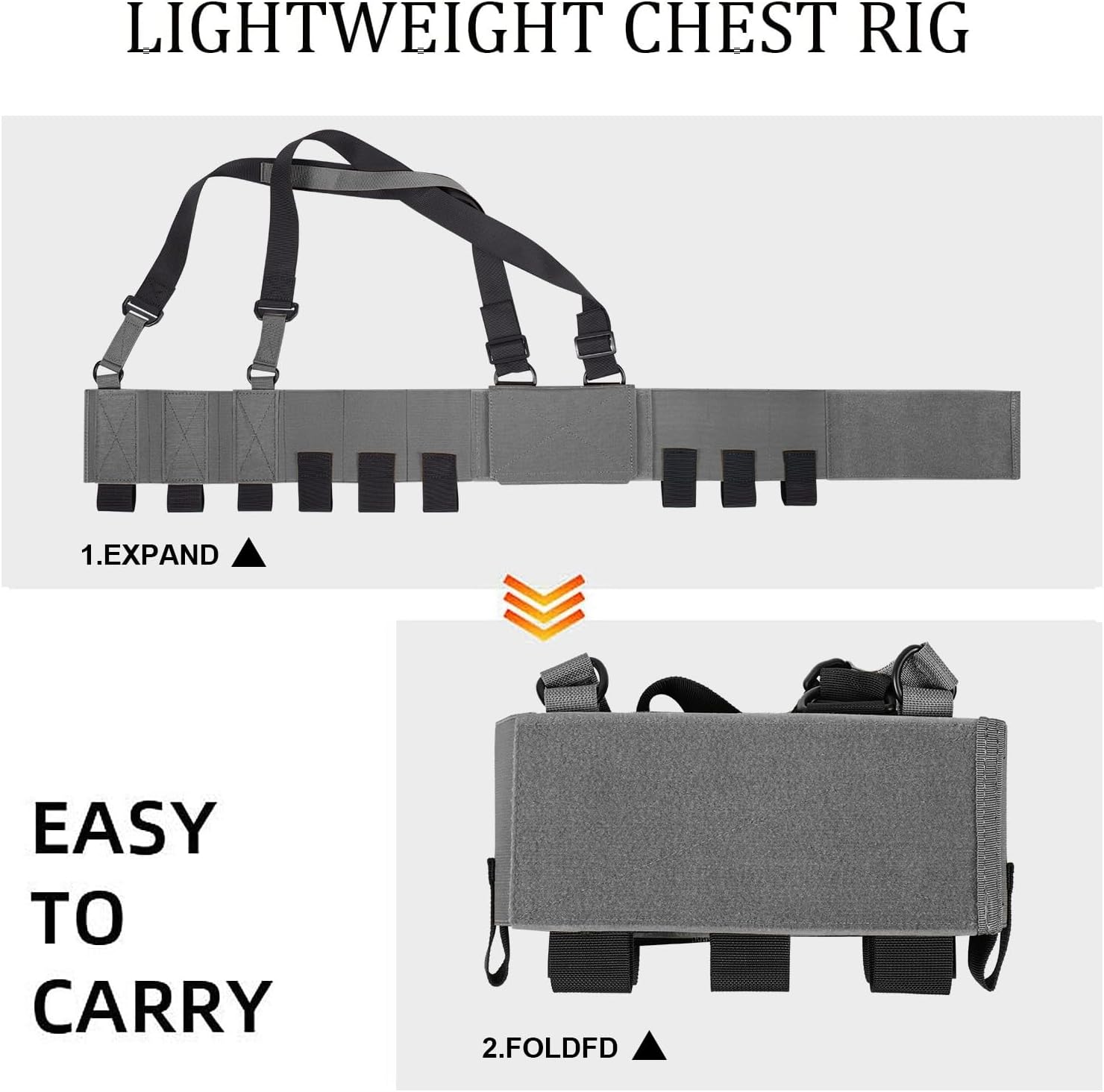 Low-Vis Tactical Chest Fixation Device,Lightweight Elastic Rig Cummerbund Combat Gears.