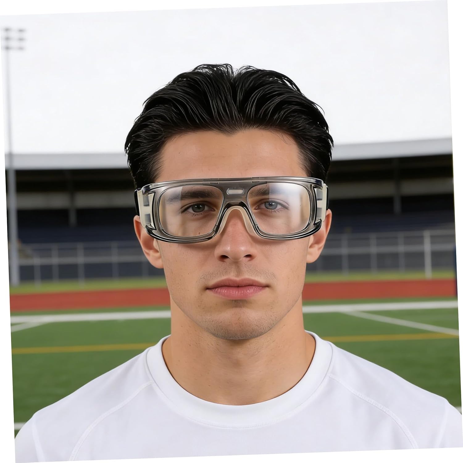 Sports Goggles with Adjustable Headband Strap, PC Material Protective Eyewear Featuring Anti-fog Technology and Lasting Durability, for Basketball Training and Outdoor Activities