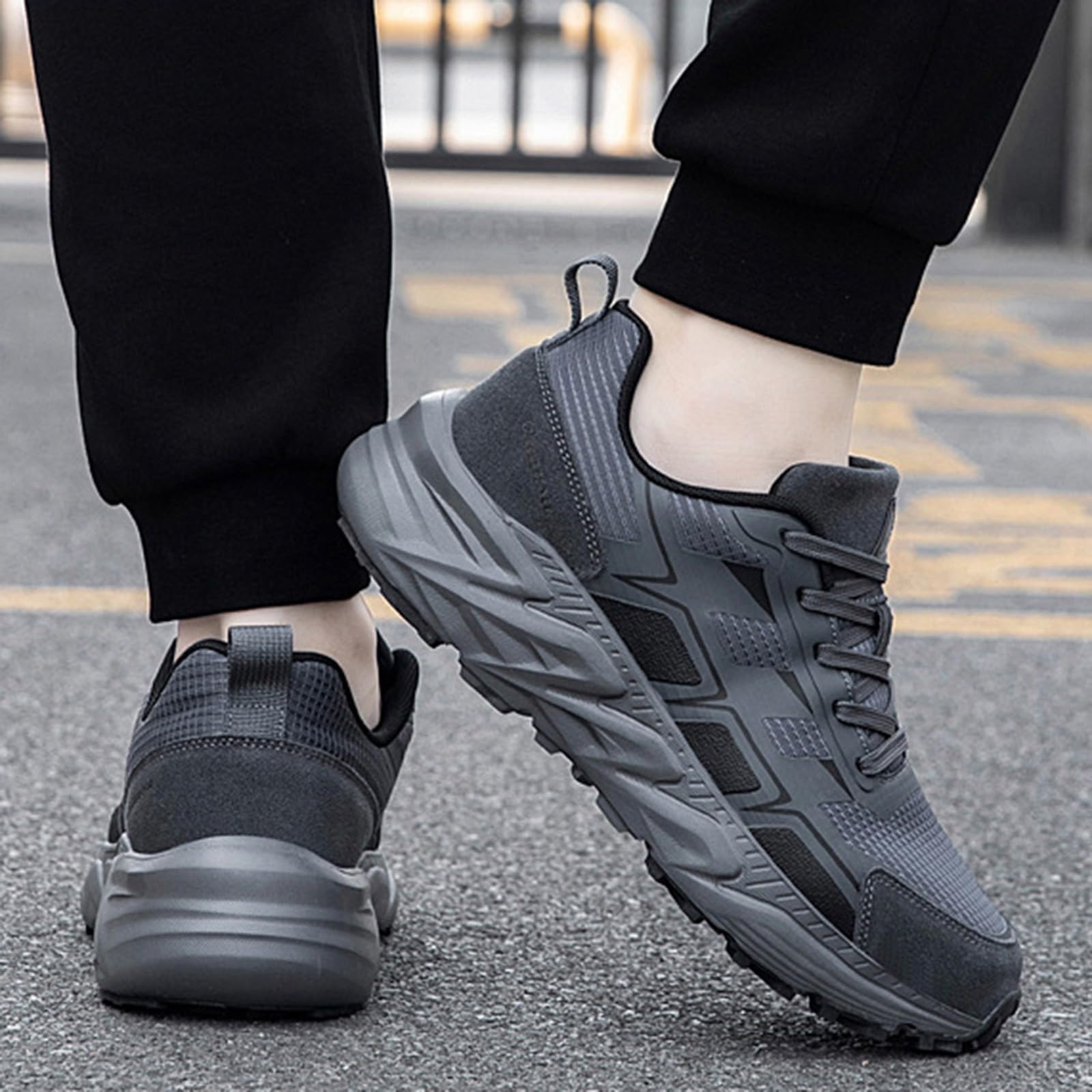 Sportschuhe Mit Schnürsenkel Wanderschuhe Herren Breit Sneaker Leichte