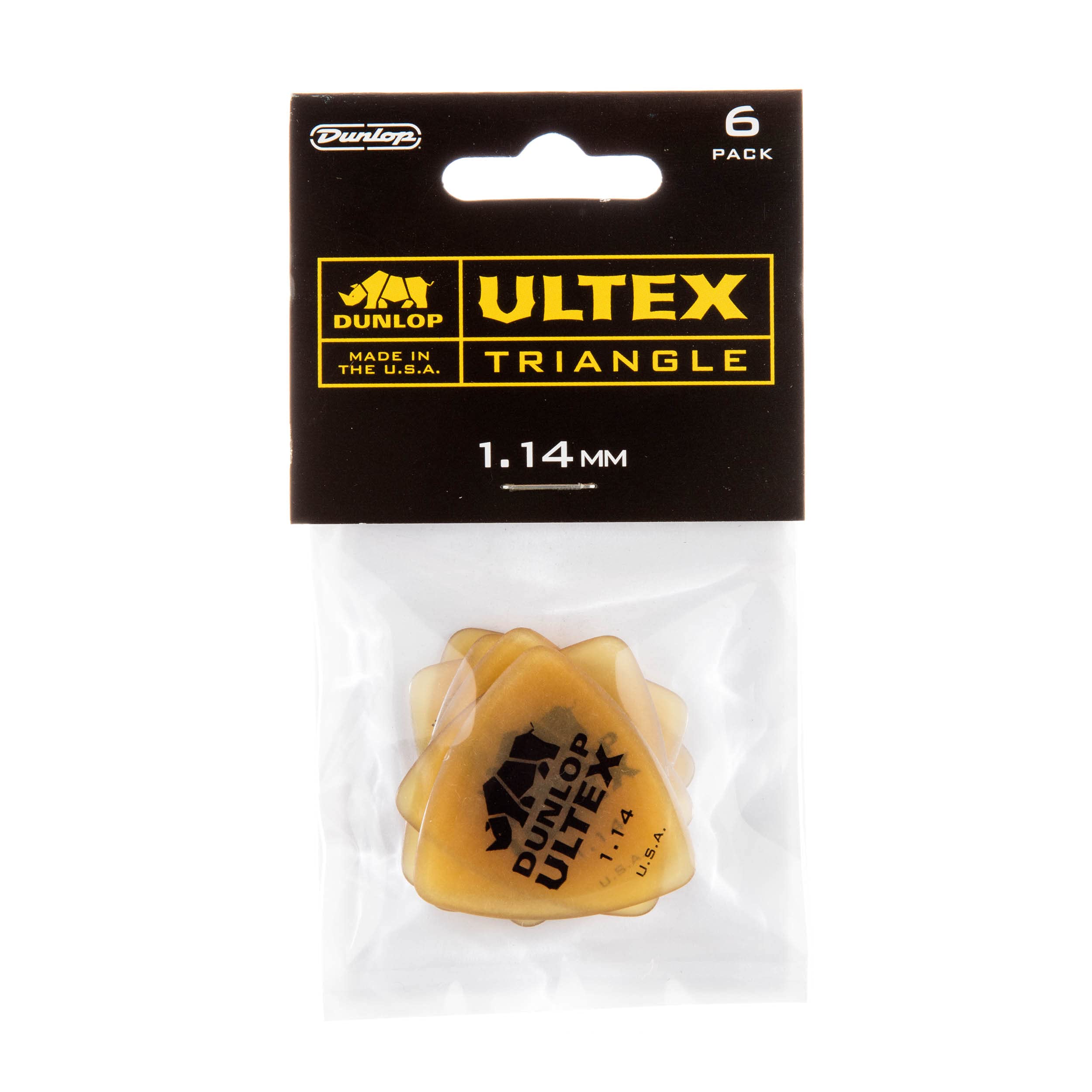 Jim Dunlop 426P1.14 Ultex Triangle Player Pack, Brown, 1.14mm - Image 3