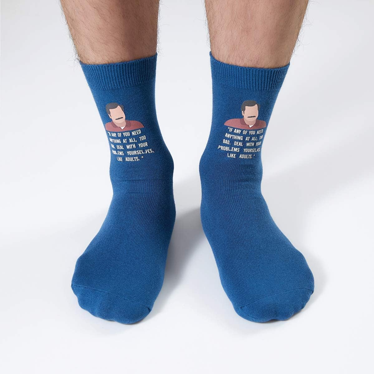 Ron Swanson Quotes Socks - Parks and Rec Gift for Men or Women - Image 8