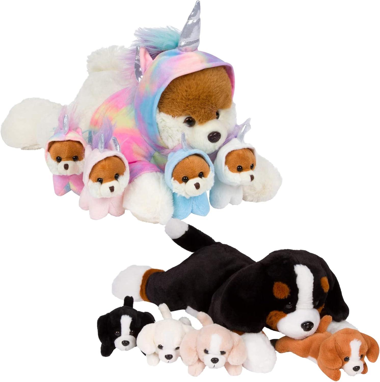 PixieCrush Snugababies Narwhal Unicorn Stuffed Animals for Girls Stuffed Mommy