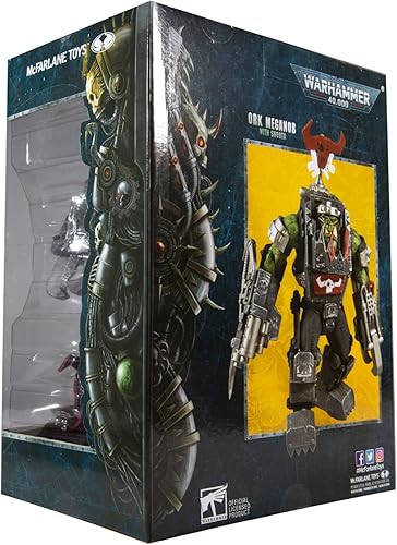 Miniatura 8 de McFarlane Toys Warhammer 40,000 Ork Meganob con Shoota y Base Mega figura de acción