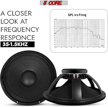Amazon | 5コア 18インチ サブウーファースピーカー 600W RMS