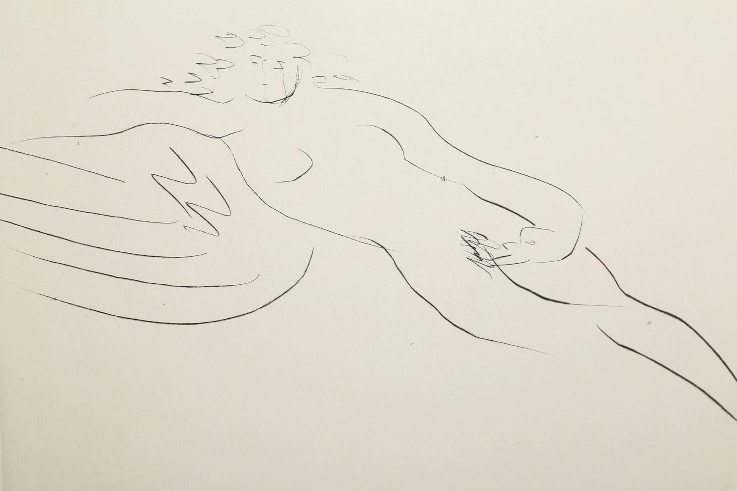 Reuben Nakian, Leda and the Swan - 3 Etching with Chine Colle, signed and numbered in pencil