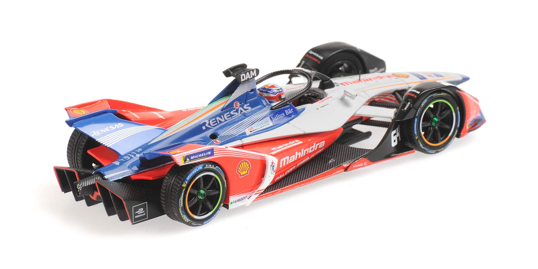 paul's model art gmbh Minichamps 414180064 - Formula E Season 5 Mahindra Racing Jerome D'Ambrosio - Scala 1/43 - Modello da Collezione