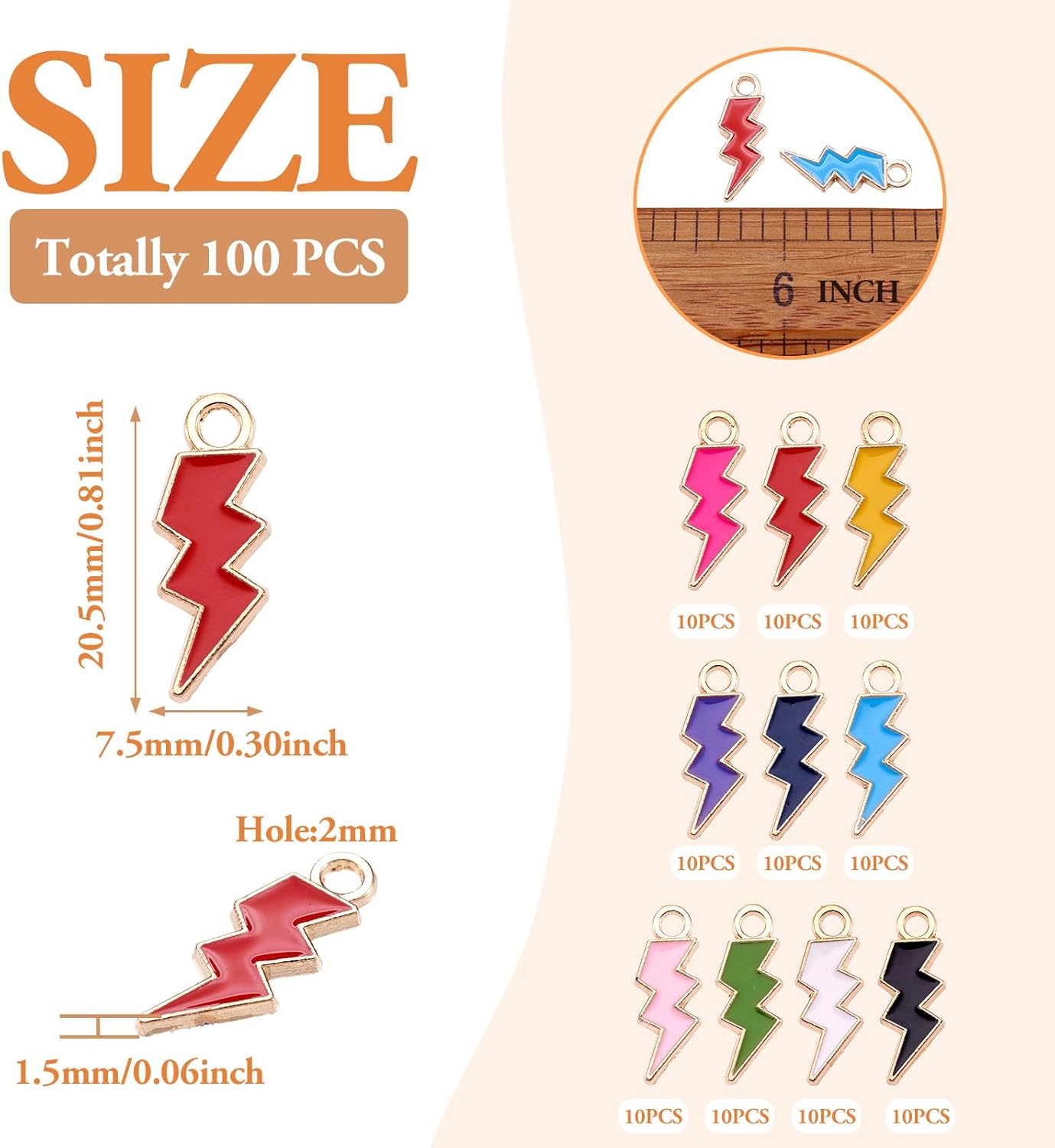 Craftdady Enamel Dangle Charms Pendant Food Animal Flower Cute Charms Colorful Metal Fruit Pendants Hang Ornament for Craft Bracelet Necklace Earring Key Chains Jewelry Making - Image 2