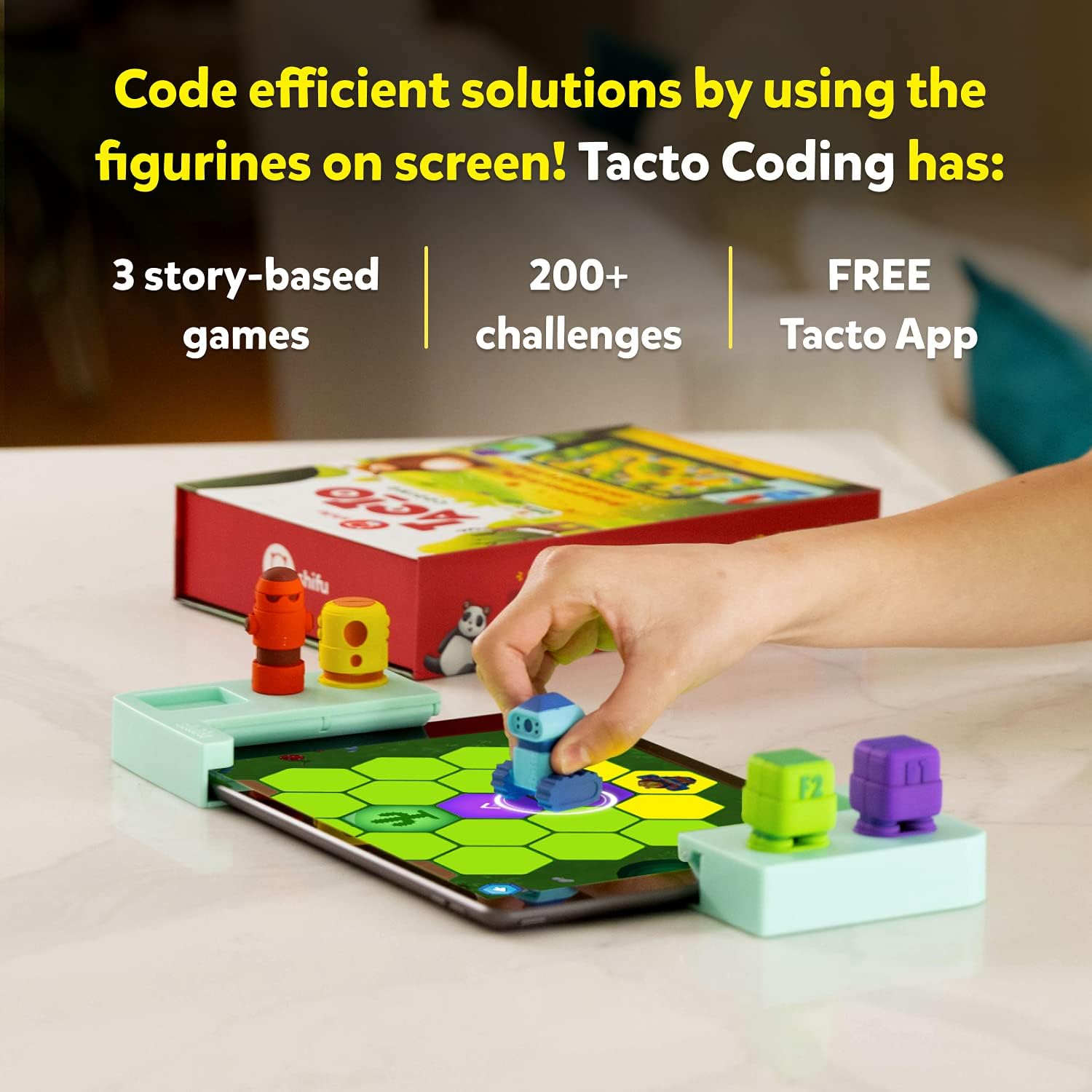 Tacto Coding by PlayShifu (app based) - Learn to code while helping animals | STEM toy for both boys and girls between the ages of 4 to 10 (tablet not included) - Image 3