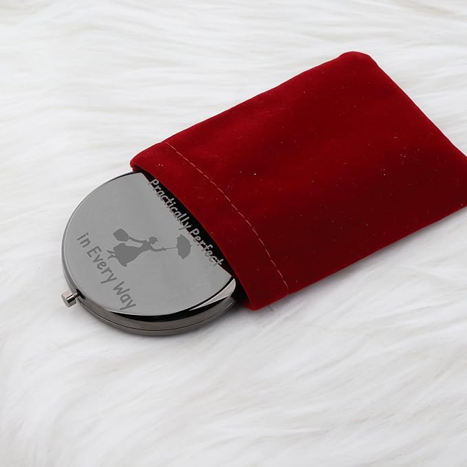 Espejo de maquillaje redondo de acero inoxidable WUSUANED miniatura 6