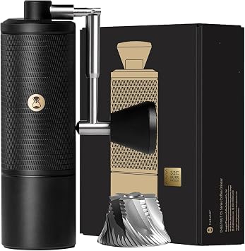 TIMEMORE Chestnut C5 ESP PRO Timemore Hand Ground Coffee Mill, All Metal, External Adjustable Function, Hand Crank, Hand Mill, Energy Saving, C5 ESP PRO-Black
