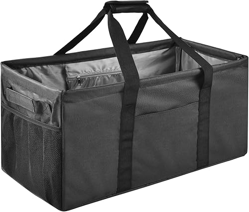 Acnusik Bolsa de mano extragrande para mujer con bolsillos, bolsas plegables de lona