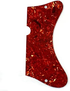 (E72) Custom Guitar Pickguard for DANELECTRO U2,4Ply Tortoise Red